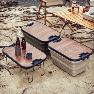 해외직구 캠핑 낚시 피크닉 소품 용품 보관 상판 테이블겸용 멀티 카고 박스
