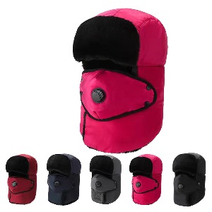 해외직구 겨울 동계 낚시 캠핑 야외 털 마스크 기모 모자